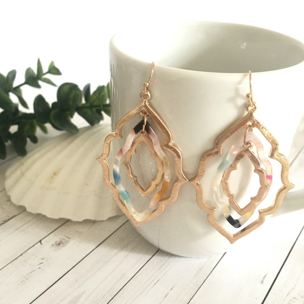 NWT Moroccan Drop Nested Earrings
